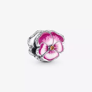 (afbeelding voor) PANDORA Roze Viooltje Bedel - 790777C01