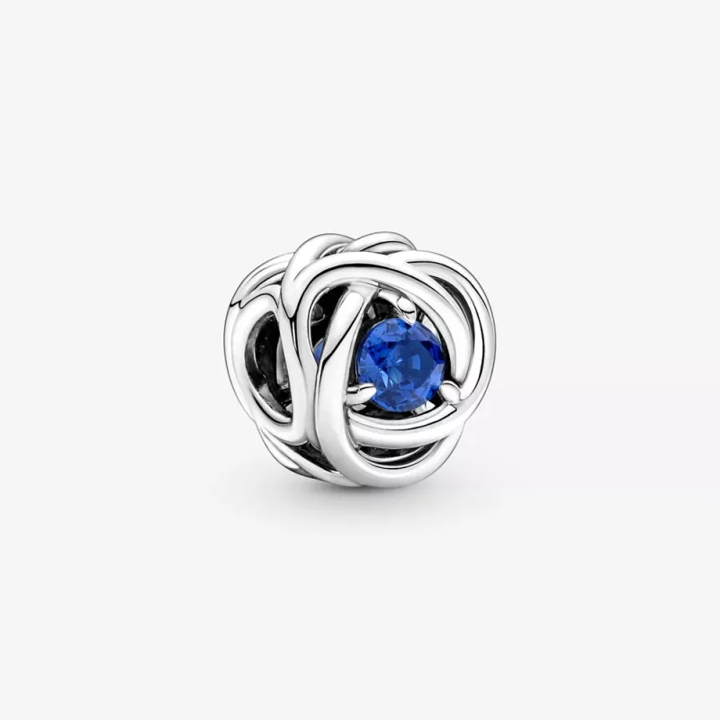(afbeelding voor) PANDORA September Geboortesteen Blauwe Oneindige Cirkel Bedel - 790065C07