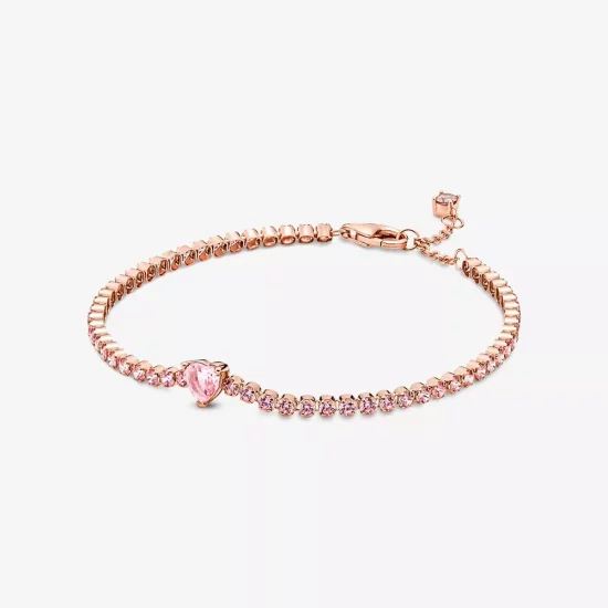 (afbeelding voor) PANDORA Sprankelend Hart Tennisarmband - 580041C01