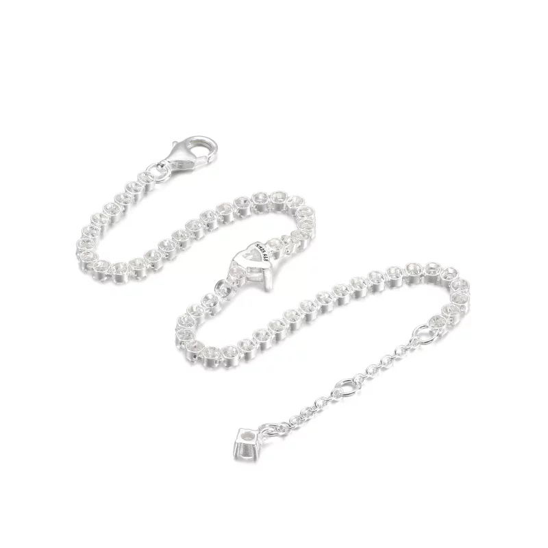 (afbeelding voor) PANDORA Sprankelend Hart Tennisarmband - 590041C01 - Bekijken 4