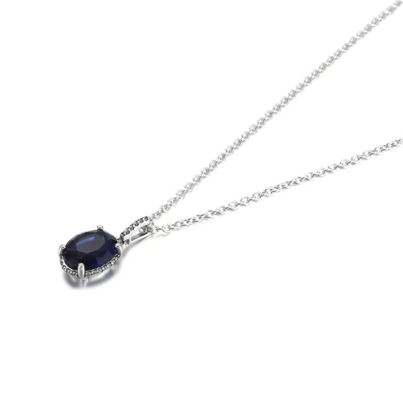 (afbeelding voor) PANDORA Sprankelende Statement Stralenkrans Ketting met Hanger - 390055C01 - Bekijken 5