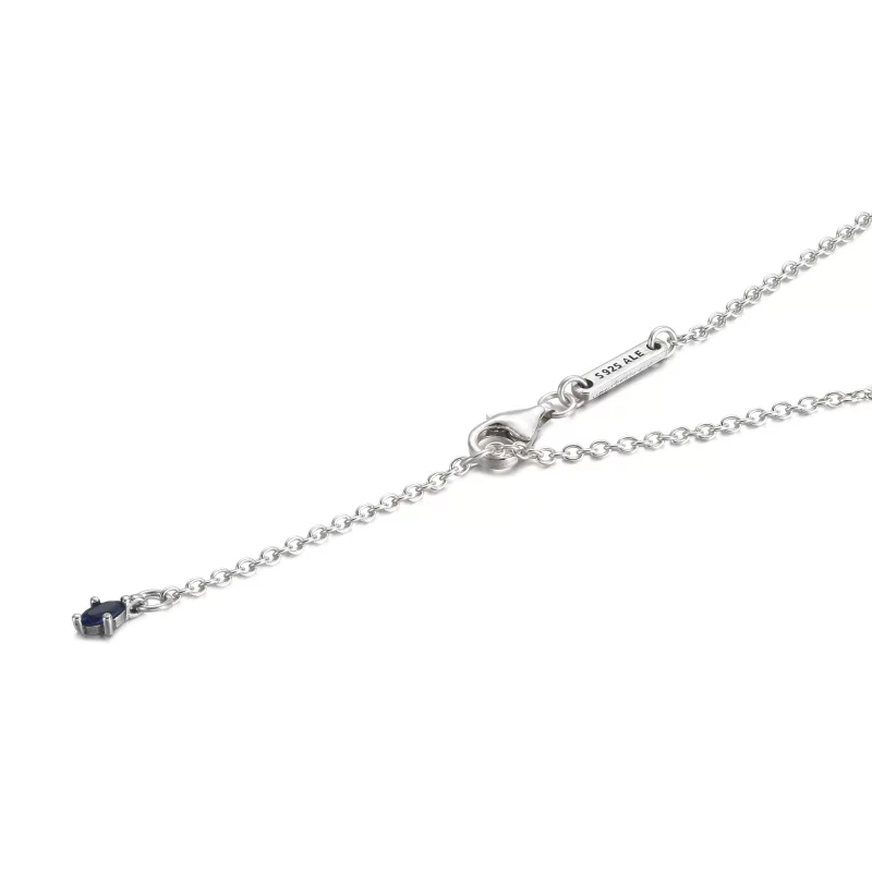 (afbeelding voor) PANDORA Sprankelende Statement Stralenkrans Ketting met Hanger - 390055C01 - Bekijken 6