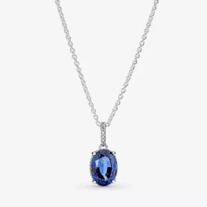 (afbeelding voor) PANDORA Sprankelende Statement Stralenkrans Ketting met Hanger - 390055C01