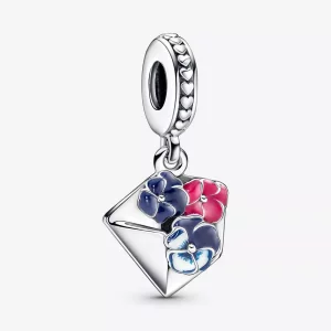 PANDORA Viooltjes Envelop Hangende Bedel - 790787C01 (afbeelding voor) PANDORA Viooltjes Envelop Hangende Bedel - 790787C01