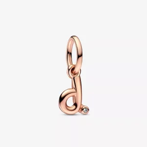 (afbeelding voor) PANDORA Brief D Script Alfabet Dangle Charm - 782534C01