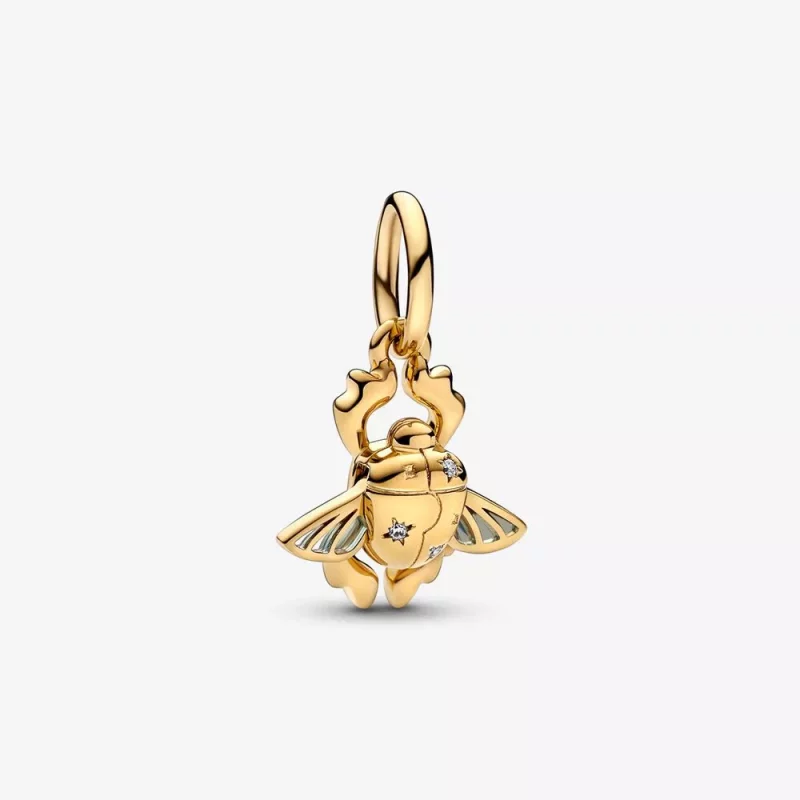 (afbeelding voor) PANDORA Disney Aladdin Scarab Beetle Dangle Charm - 762345C01
