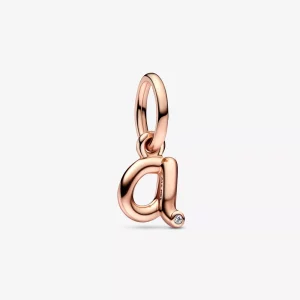 PANDORA Letter A Script Alphabet Dangle Charm - 782531C01 (afbeelding voor) PANDORA Letter A Script Alphabet Dangle Charm - 782531C01