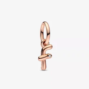 PANDORA Letter F Script Alphabet Dangle Charm - 782532C01 (afbeelding voor) PANDORA Letter F Script Alphabet Dangle Charm - 782532C01
