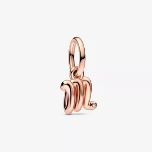 PANDORA Letter M Script Alphabet Dangle Charm - 782474C01 (afbeelding voor) PANDORA Letter M Script Alphabet Dangle Charm - 782474C01