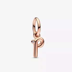 PANDORA Letter P Script Alphabet Hangbedel - 782461C01 (afbeelding voor) PANDORA Letter P Script Alphabet Hangbedel - 782461C01