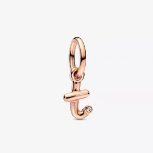PANDORA Letter T Script Alphabet Dangle Charm - 782469C01 (afbeelding voor) PANDORA Letter T Script Alphabet Dangle Charm - 782469C01