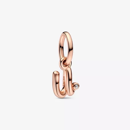 (afbeelding voor) PANDORA Letter U Script Alphabet Dangle Charm - 782479C01