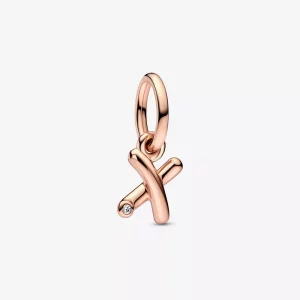 PANDORA Letter X Script Alphabet Dangle Charm - 782482C01 (afbeelding voor) PANDORA Letter X Script Alphabet Dangle Charm - 782482C01