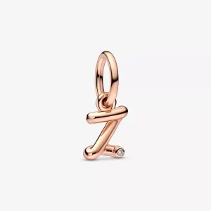 PANDORA Letter Z Script Alphabet Dangle Charm - 782457C01 (afbeelding voor) PANDORA Letter Z Script Alphabet Dangle Charm - 782457C01
