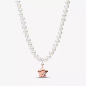 PANDORA Rose Gouden Geluksster Ketting - 382489C01-45 (afbeelding voor) PANDORA Rose Gouden Geluksster Ketting - 382489C01-45