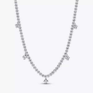 (afbeelding voor) PANDORA Sprankelende Druppel Collier Ketting - 392405C01