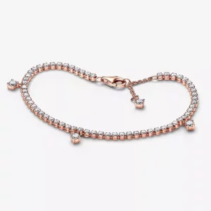 (afbeelding voor) PANDORA Sprankelende Druppels Tennis Armband - 582401C01