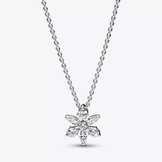 (afbeelding voor) PANDORA Sprankelende Herbarium Cluster Hanger Ketting - 392387C01