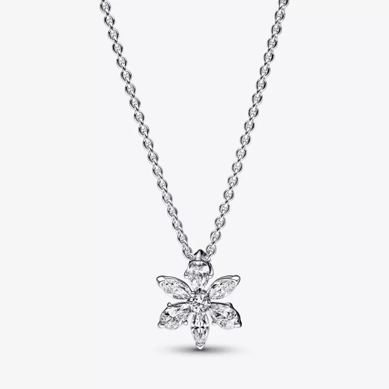 (afbeelding voor) PANDORA Sprankelende Herbarium Cluster Hanger Ketting - 392387C01