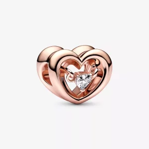 (afbeelding voor) PANDORA Stralend Hart & Zwevende Steen Bedel - 782493C01