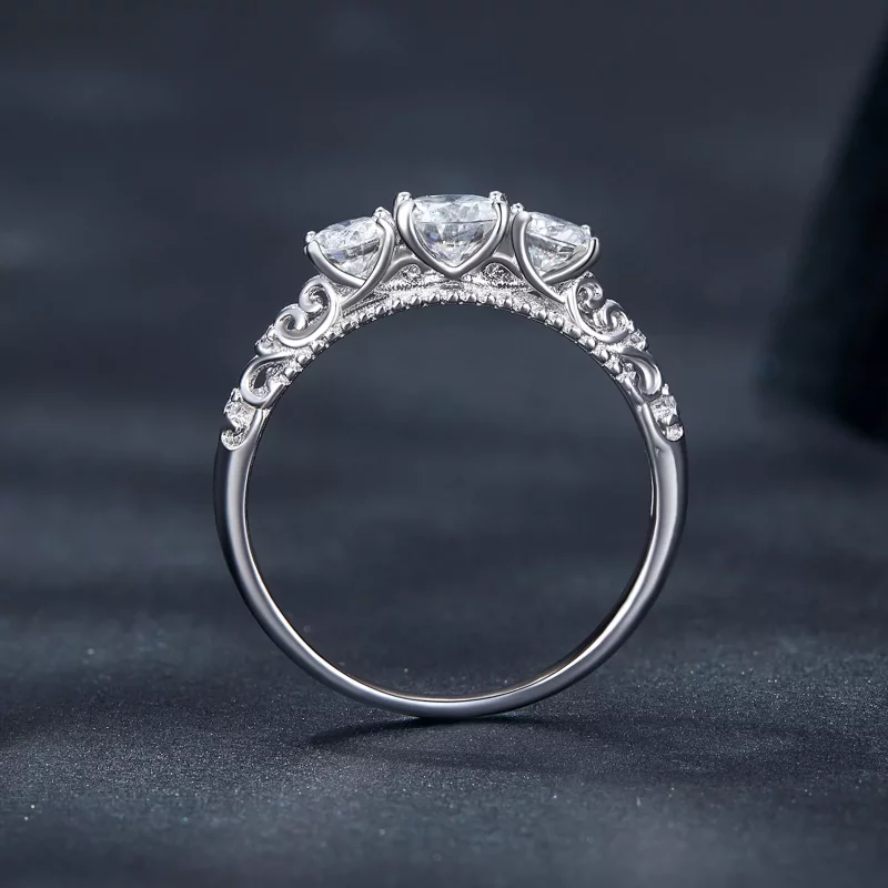 (afbeelding voor) Pandora Stijl 3 Stenen Ring - MSR009 - Bekijken 4