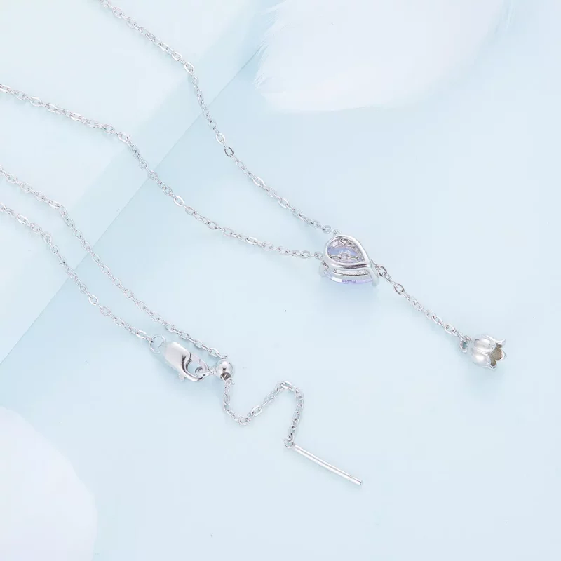 (afbeelding voor) Pandora Stijl Amethist Ketting - BSN271 - Bekijken 4