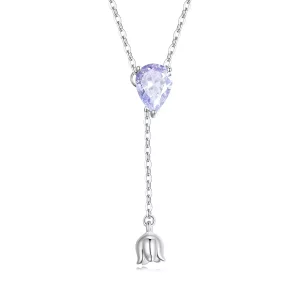 Pandora Stijl Amethist Ketting - BSN271 (afbeelding voor) Pandora Stijl Amethist Ketting - BSN271