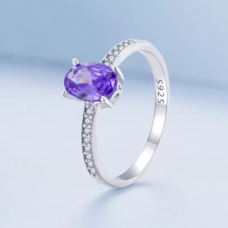 (afbeelding voor) Pandora Stijl Amethist Ring - BSR460-VT - Bekijken 2