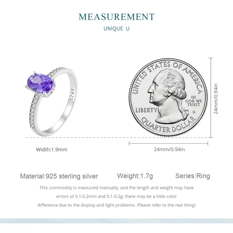 (afbeelding voor) Pandora Stijl Amethist Ring - BSR460-VT - Bekijken 7