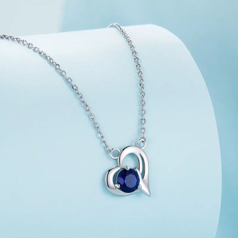 (afbeelding voor) Pandora Stijl Asymmetrische Hart Halsketting - SCN487 - Bekijken 2