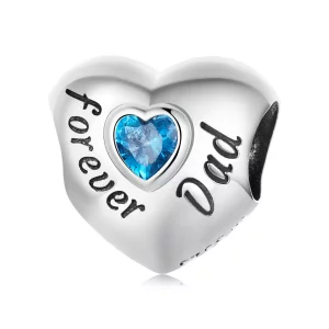Pandora-stijl bedel ter nagedachtenis aan vader - BSC562-BU (afbeelding voor) Pandora-stijl bedel ter nagedachtenis aan vader - BSC562-BU