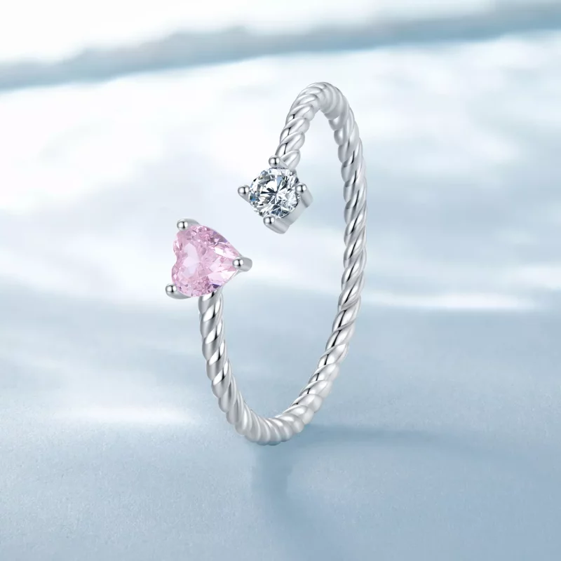 (afbeelding voor) Pandora Stijl Belofte Ringen Voor Haar - SCR924 - Bekijken 2