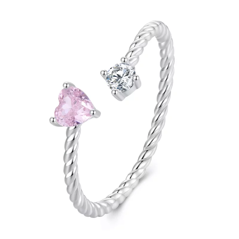 (afbeelding voor) Pandora Stijl Belofte Ringen Voor Haar - SCR924 - Bekijken 3