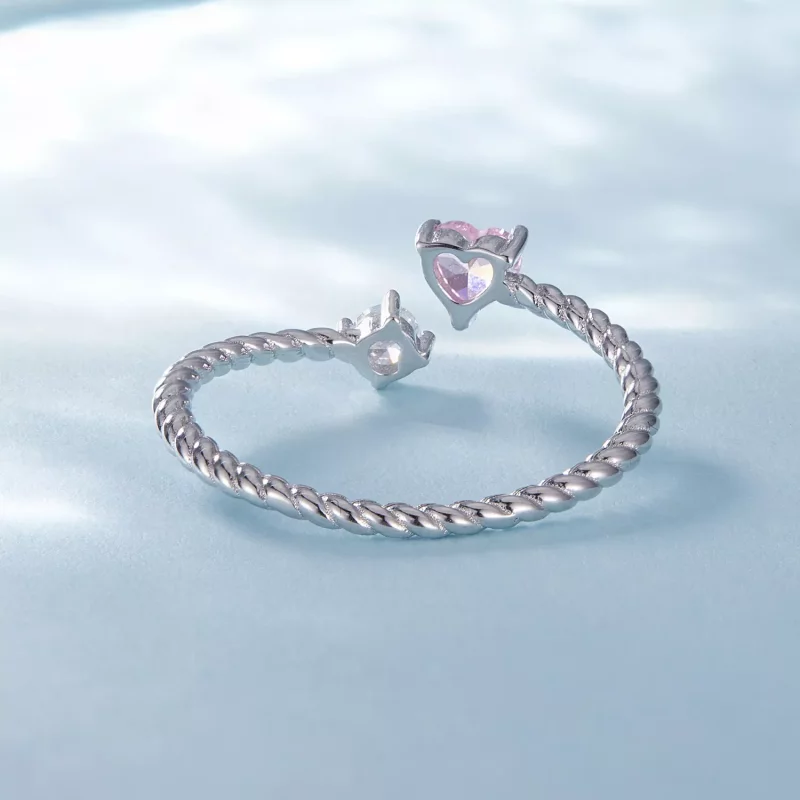 (afbeelding voor) Pandora Stijl Belofte Ringen Voor Haar - SCR924 - Bekijken 4