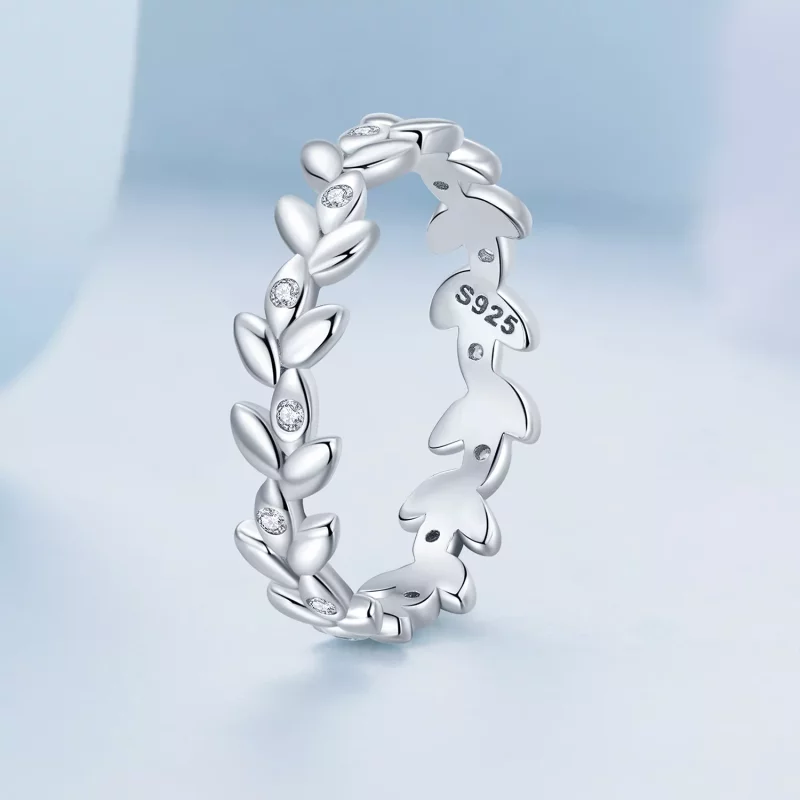 (afbeelding voor) Pandora Stijl Blad Ring - BSR306 - Bekijken 2