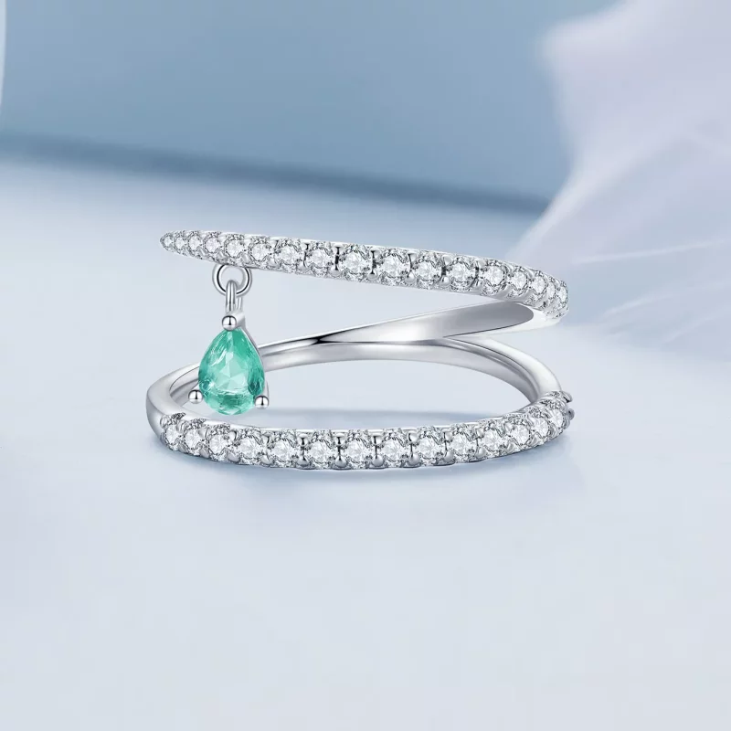 (afbeelding voor) Pandora-stijl bungelende ring - BSR417 - Bekijken 3