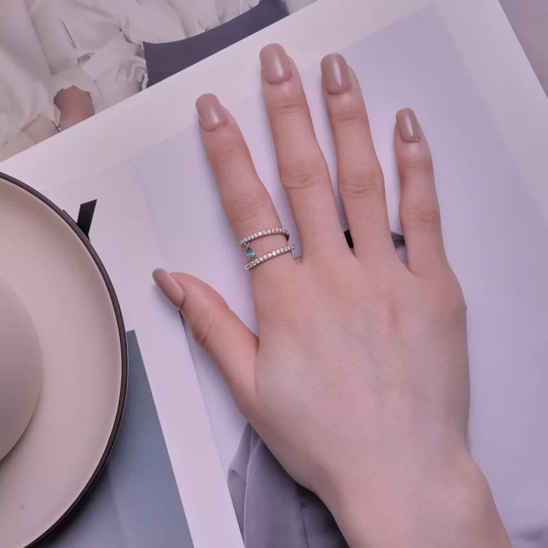 (afbeelding voor) Pandora-stijl bungelende ring - BSR417 - Bekijken 4