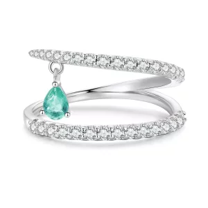 Pandora-stijl bungelende ring - BSR417 (afbeelding voor) Pandora-stijl bungelende ring - BSR417
