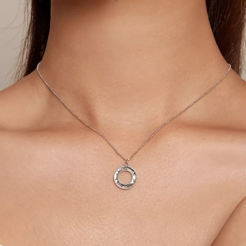 (afbeelding voor) Pandora-stijl Cirkel Ketting - BSN343 - Bekijken 5