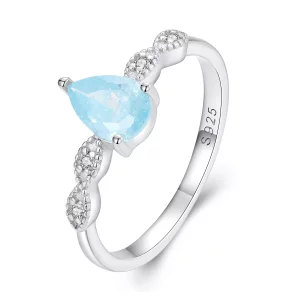 Pandora Stijl Druppel Ring - BSR331 (afbeelding voor) Pandora Stijl Druppel Ring - BSR331