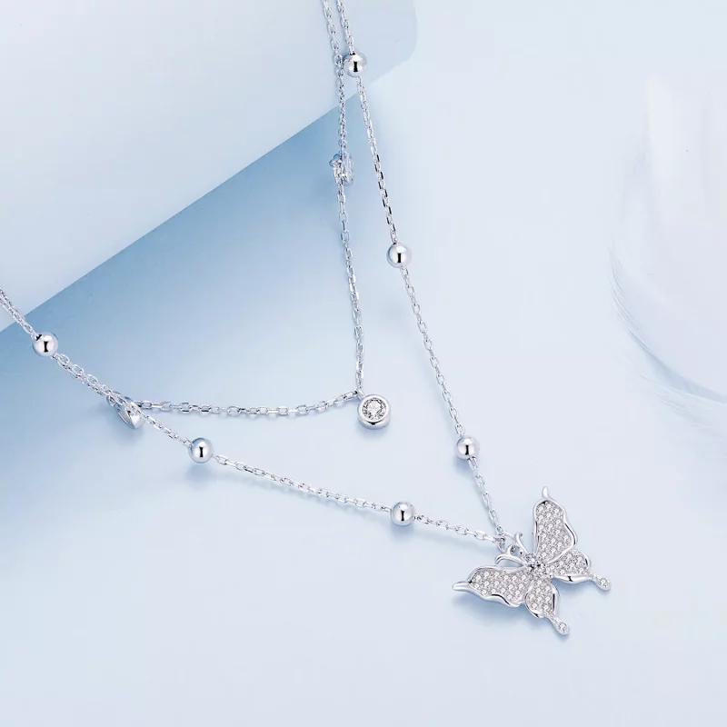 (afbeelding voor) Pandora Stijl Dubbele Ketting - BSN308 - Bekijken 2