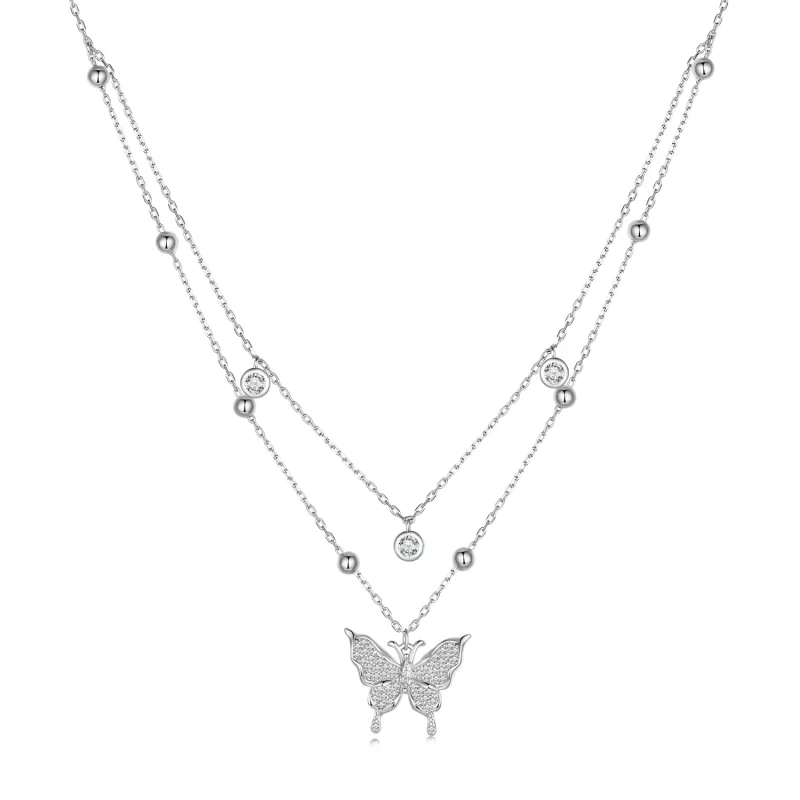 (afbeelding voor) Pandora Stijl Dubbele Ketting - BSN308 - Bekijken 3