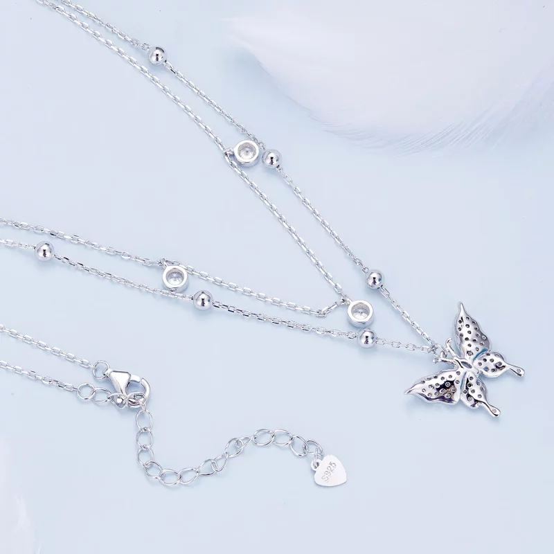 (afbeelding voor) Pandora Stijl Dubbele Ketting - BSN308 - Bekijken 4