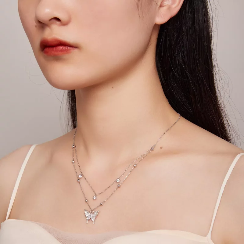 (afbeelding voor) Pandora Stijl Dubbele Ketting - BSN308 - Bekijken 7