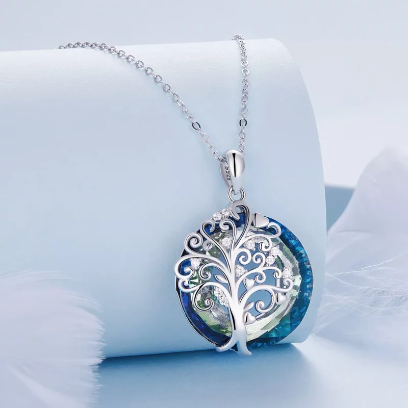(afbeelding voor) Pandora Stijl Familie Cirkel Ketting - BSN315 - Bekijken 2