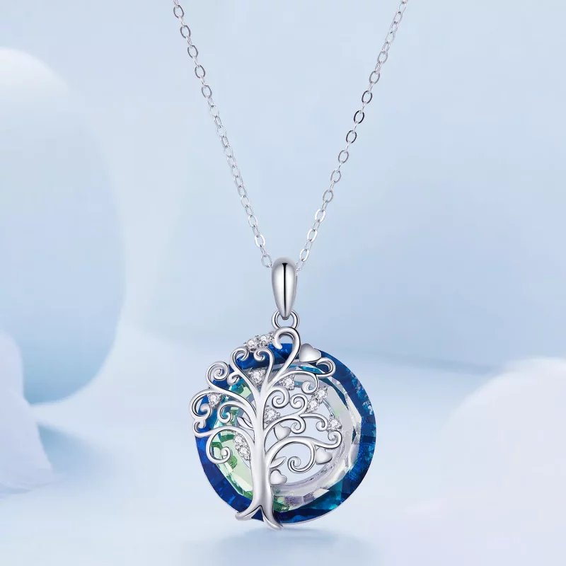 (afbeelding voor) Pandora Stijl Familie Cirkel Ketting - BSN315 - Bekijken 3
