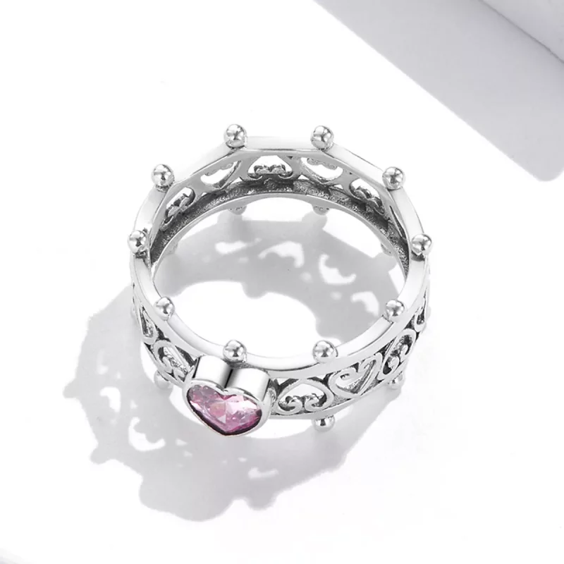 (afbeelding voor) Pandora Stijl Fonkelende Hart Ring - SCR788 - Bekijken 4