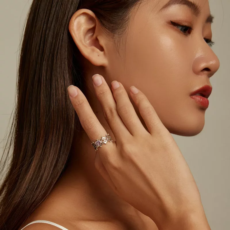 (afbeelding voor) Pandora Stijl Fonkelende Hart Ring - SCR788 - Bekijken 7