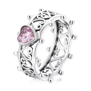 (afbeelding voor) Pandora Stijl Fonkelende Hart Ring - SCR788