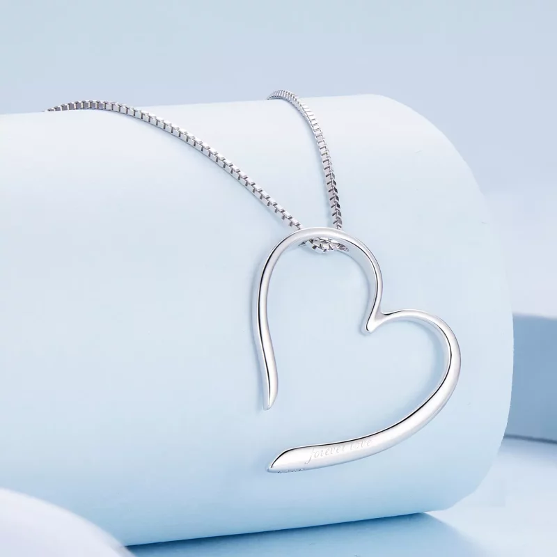 (afbeelding voor) Pandora-stijl Freehand Hart Halsketting - BSN341 - Bekijken 2